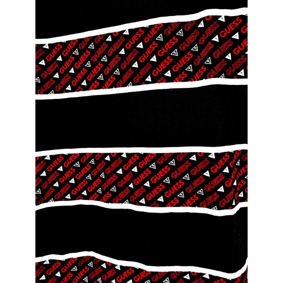 GUESS Men T-Shirt Size L, Large Blue Red White with Guess Logo striped - Picture 7 of 7